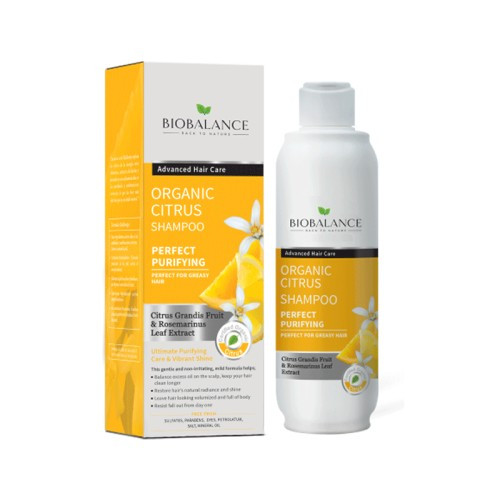 BIOBALANCE Organic Citrus Shampoo, 330ML