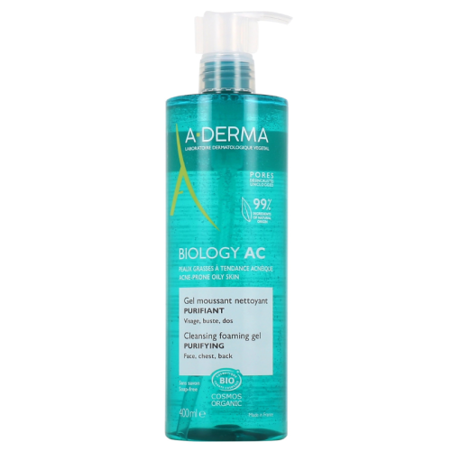 A-DERMA BIOLOGY AC Gel Moussant Purifiant, 400ML