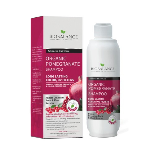 BIOBALANCE Organic pomegranate shampo, 330ML